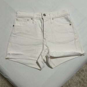 Madewell high rise denim shorts
